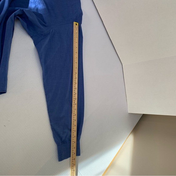 Classic Blue Dress Shirt for Men Jules Pilch Size 17-33 - Picture 8 of 10